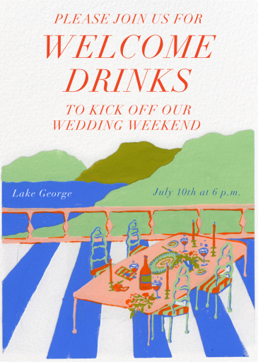 Italian Views - Welcome Party Invitation by Iris + Marie