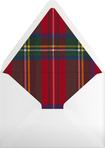Tartan Plaid Border (Tall) - Oscar de la Renta Envelope