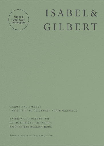 Fulton - Wedding Invitation by Paperless Post