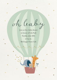 Little Lift-Off - Baby Shower Invitation by Little Cube