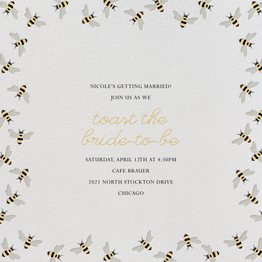 Bumble Bees - Invitation by Paperless Post