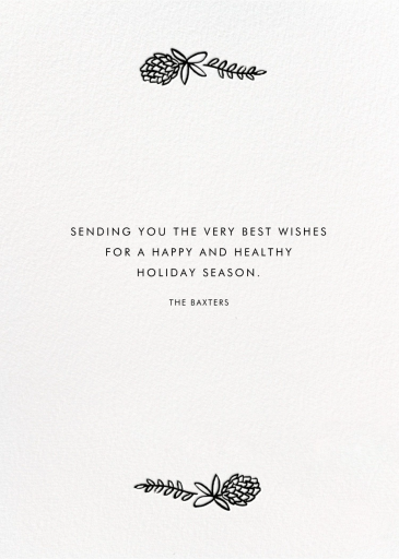 Botanical Lace (Photo) - New Year's Card by Rifle Paper Co. - Back