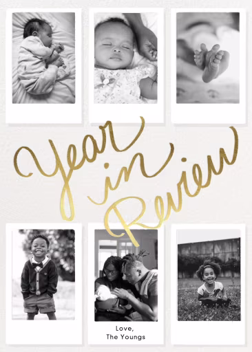 Instant Photos - New Year's Card by Paperless Post