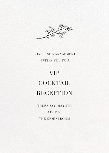 Blanc - Cocktail Party Invitation by Paperless Post