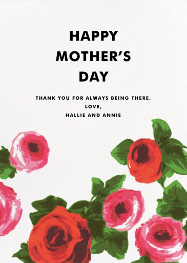 Rose Bed - Mother's Day Card by kate spade new york