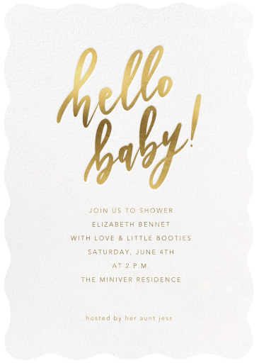 Sweet Hello - Baby Shower Invitation by Sugar Paper