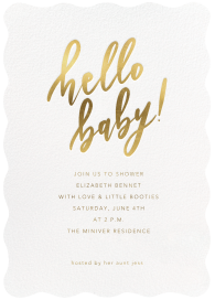 Sweet Hello - Baby Shower Invitation by Sugar Paper