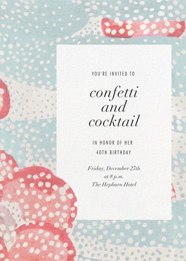 Flaunt - Birthday Invitation by Kelly Wearstler