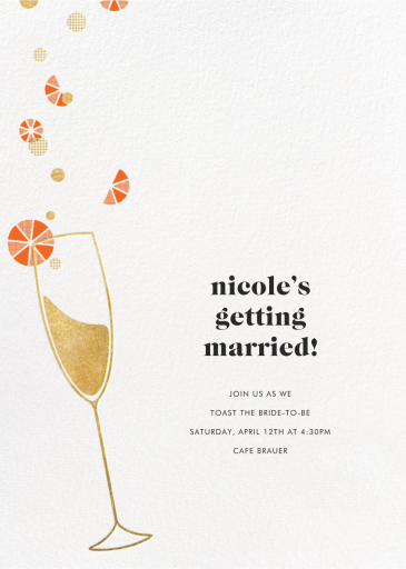 Citrus Fizz - Bridal Shower Invitation by Paperless Post