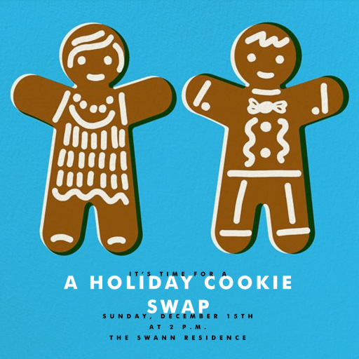 Gingerbread - Holiday Party Invitation by The Indigo Bunting