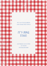 Vichy Check - BBQ Invitation by Paperless Post