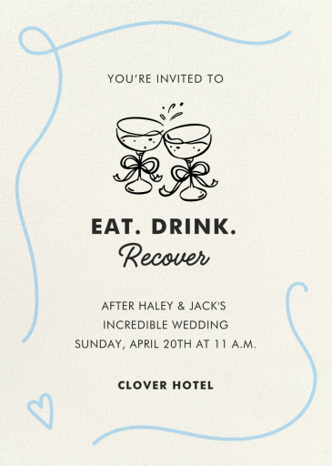 Playful Heart - Wedding Brunch Invitation by Paperless Post