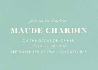The Occasion - Birthday Invitation by Paperless Post