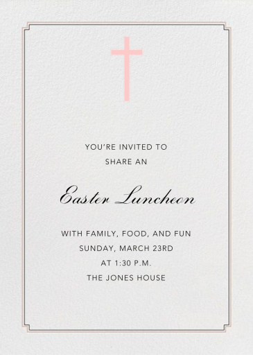 Indented Corners Tall - Easter Invitation by Paperless Post