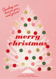 Retro Christmas Tree - Holiday Card by Paperless Post