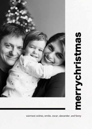 Photo Modern Merrychristmas Card