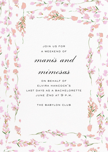 Splendid Floral - Mother's Day Invitation by Carolina Herrera