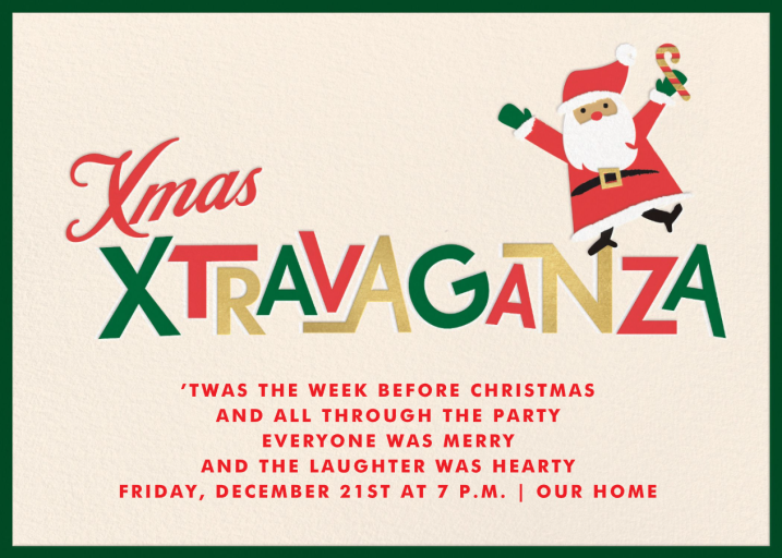 Xmas Xtravaganza - Holiday Party Invitation by Cheree Berry Paper & Design
