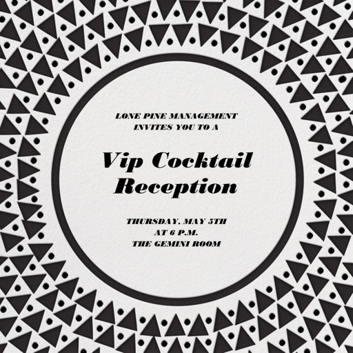 Radial Triangles - Cocktail Party Invitation by Paperless Post