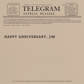 Telegram - Anniversary Card by Paperless Post