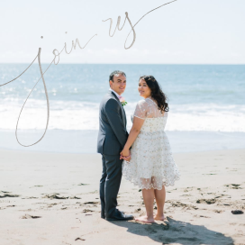 Photo Couple on Beach Invitation
