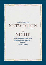 Bold Line (Tall) - Networking Event Invitation by The Indigo Bunting