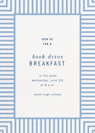 Seersucker Stripe - Breakfast/Lunch Invitation by kate spade new york
