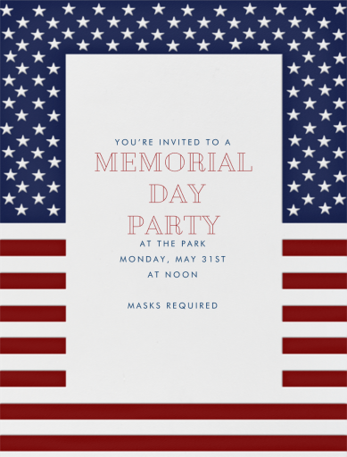 Fort Henry - Memorial Day Invitation by Paperless Post