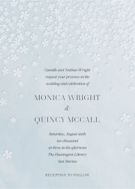 Falling Blossoms - Wedding Invitation by  Monique Lhuillier