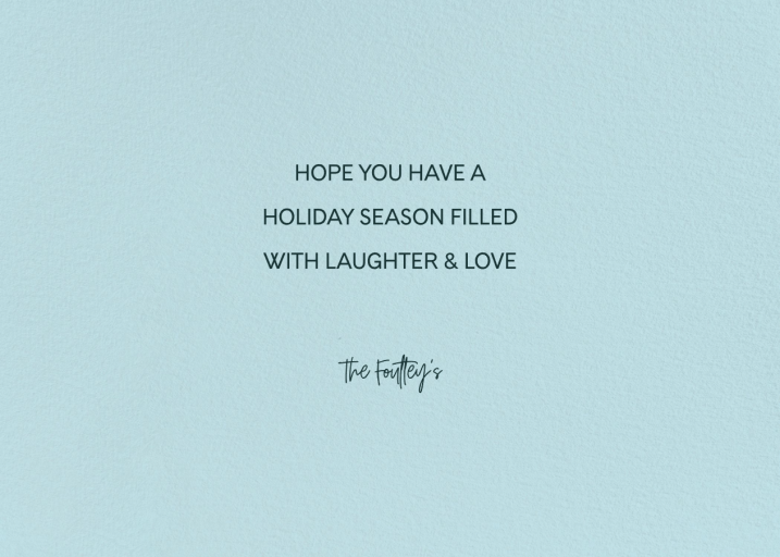 Skate Away - Christmas Card by 2021 Co. - Back