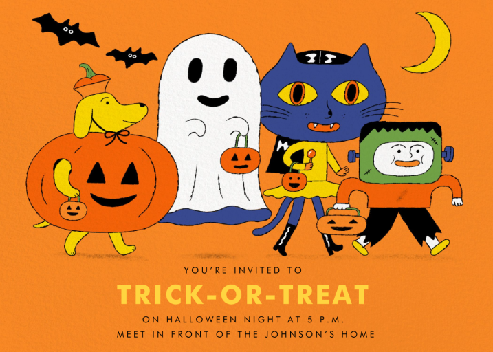 Halloween Costumes - Invitation by Min Heo