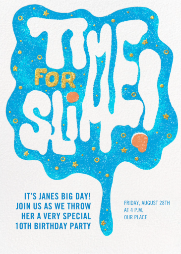 Slime Party - Birthday Invitation by Paperless Post