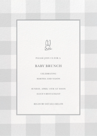 Buffalo Check Bunny by Sugar Paper