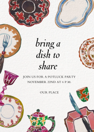 Fancy Porcelain - Invitation by Happy Menocal