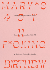 Asterisk - Birthday Invitation by Goods Gang