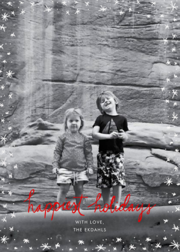 Holiday Wink - Holiday Card by Linda and Harriett