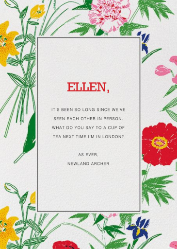 Puutarhakutsut (Tall) - Thinking of You Card by Marimekko