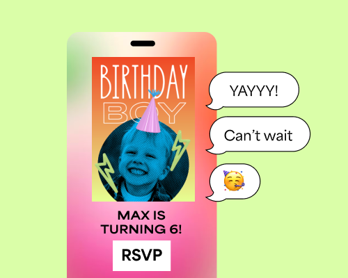 Kids' birthday Flyer event pages