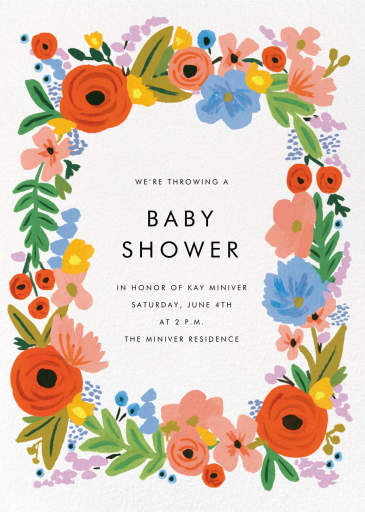 Mayday Bouquet - Baby Shower Invitation by Rifle Paper Co.