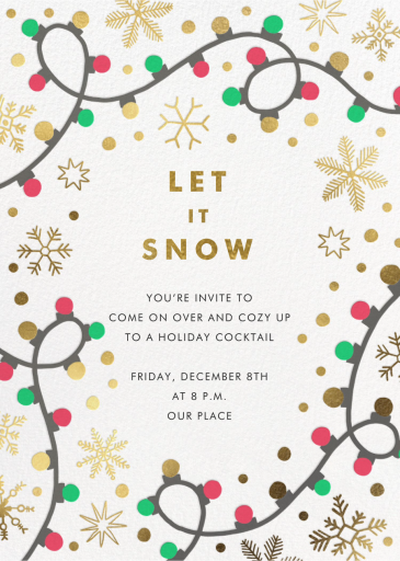 Merry Lights - Holiday Party Invitation by Hello!Lucky