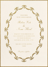 Ruban d’Or - Wedding Invitation by Ladurée