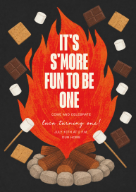 S'mores - First Birthday Invitation by Paperless Post