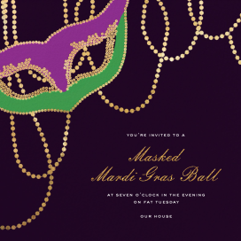 Lundi Gras - Birthday Invitation by Paperless Post
