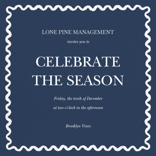 Merry Ribbon (Gina Langford) - Corporate Holiday Party Invitation by Dogwood Hill