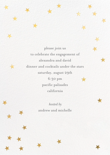 Scattered Stars - Invitation by Sugar Paper
