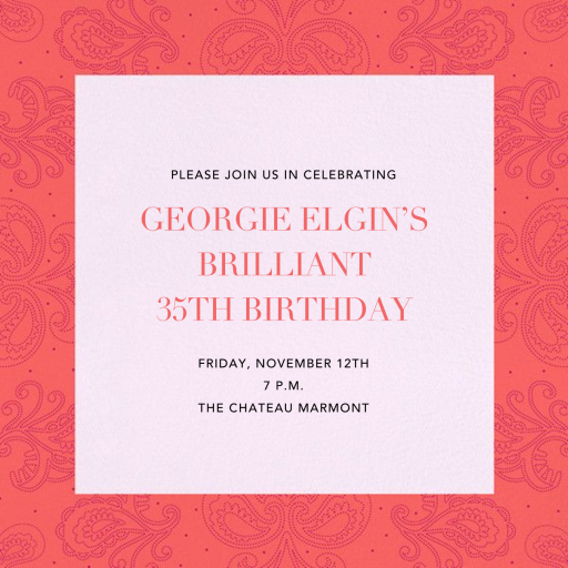 Amalfi (New) - Birthday Invitation by Paperless Post