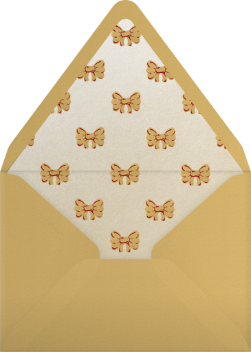 Golden Wreath - Paperless Post Envelope