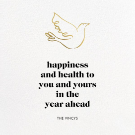 Gold Dove - New Year's Card by kate spade new york