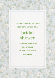 Antique Floral Border - Bridal Shower Invitation by kate spade new york