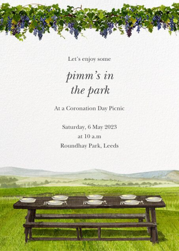 Vineyard Table - Celebration Invitation by Felix Doolittle